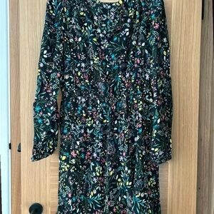 Floral Black Dress